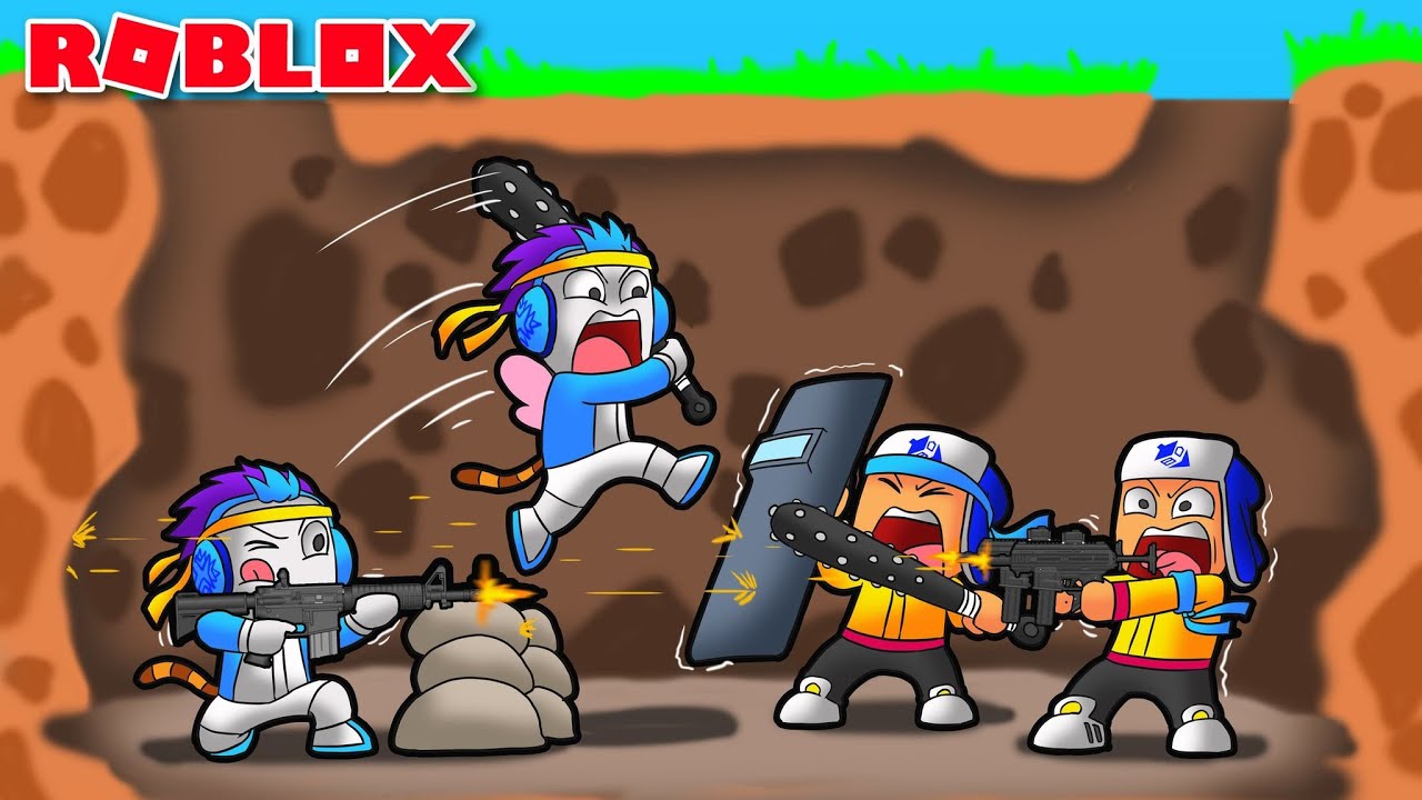 AKU MUSUHAN DENGAN MOCIL DAN PERANG DIBAWAH TANAH UNTUK MEMBUKTIKAN SIAPA YANG TERHEBAT DI ROBLOX!!!