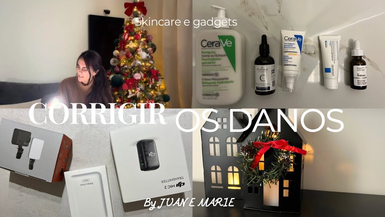 O que CHEGOU da AMAZON: ROTINA Simples e EFICAZ| skincare gadgets telemóvel | #vlogmas 