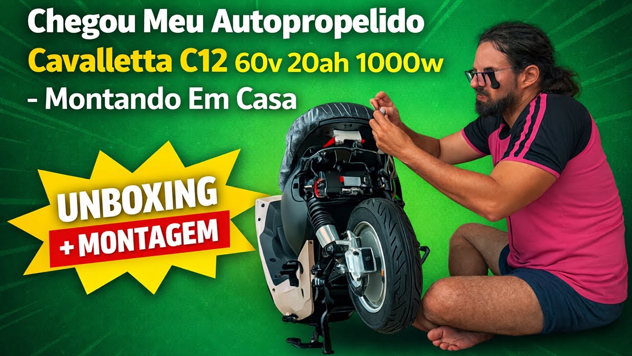 Chegou Meu Autopropelido Cavalletta C12 60v 20ah 1000w - Montando Em Casa