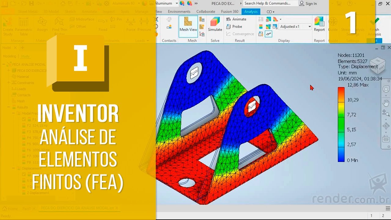 Apresentação do Curso | Inventor Análise de Elementos Finitos (FEA)