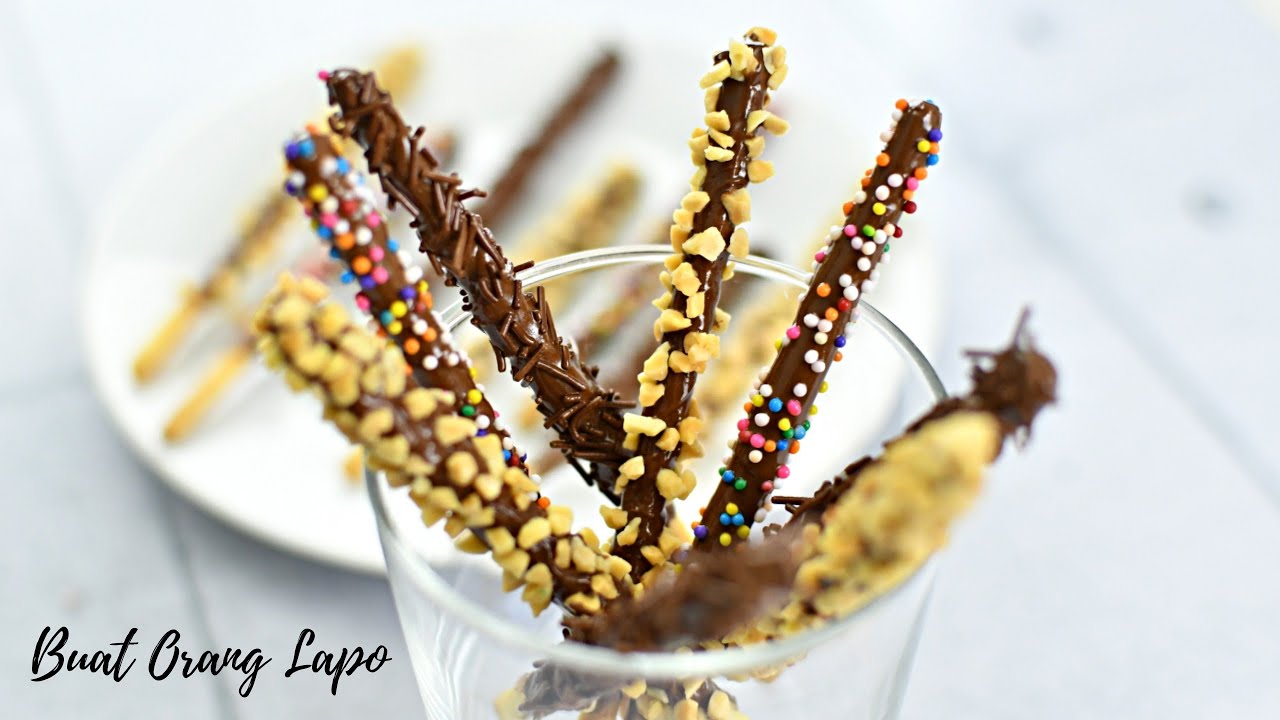 Cara Membuat Pepero @ Chocolate Stick Yang Mudah