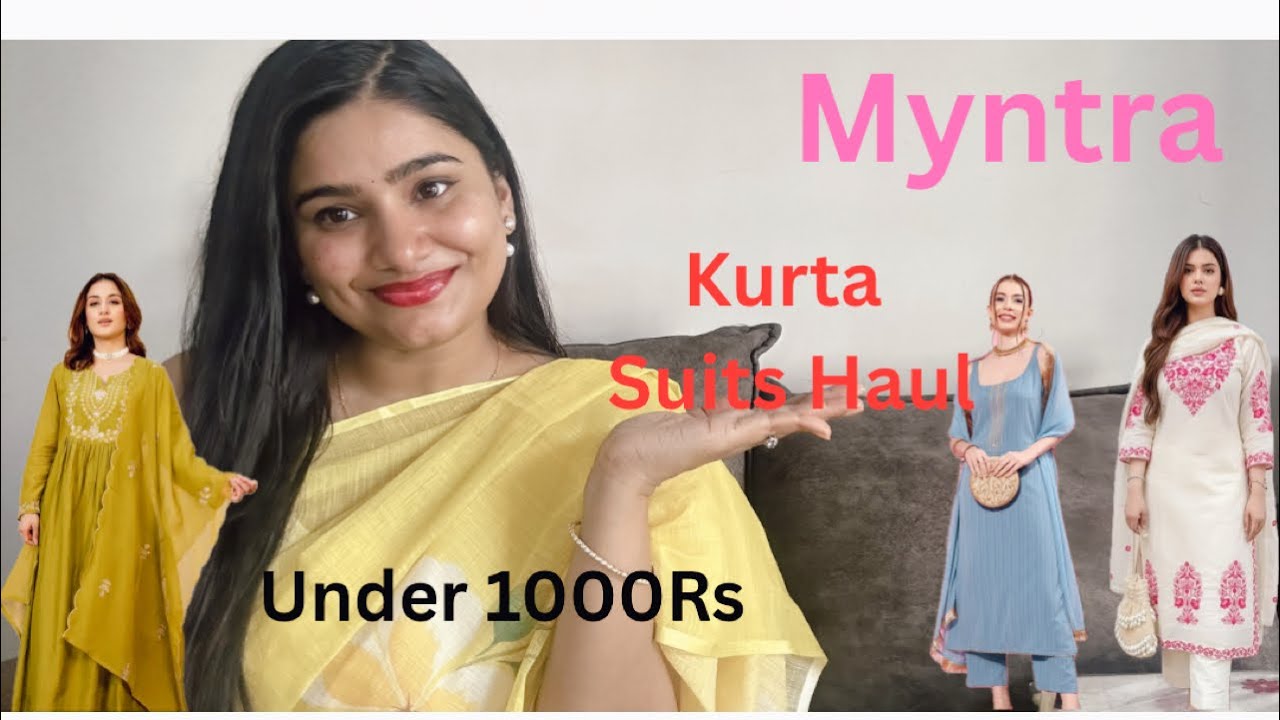 Myntra Kurta Set Haul😇||Myntra Kurta Set Haul Under 1000😍||