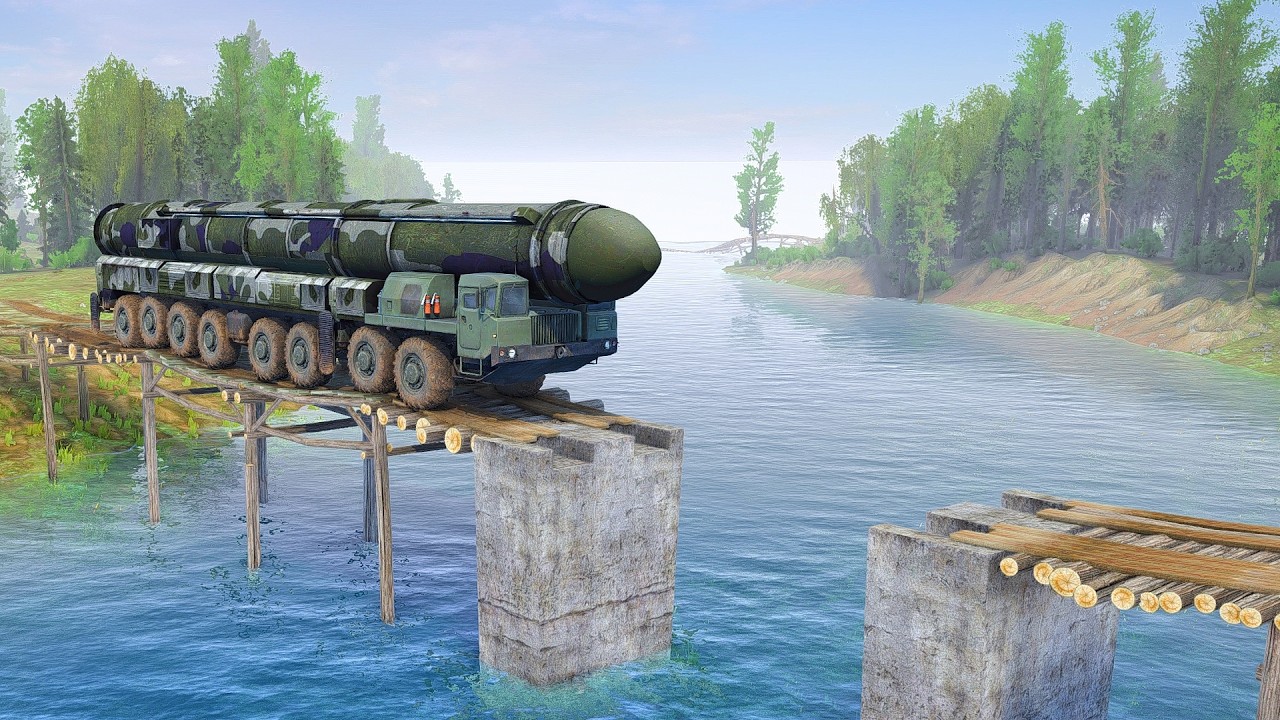 Heavy Military Truck vs IMPOSSIBLE Bridge Crossing