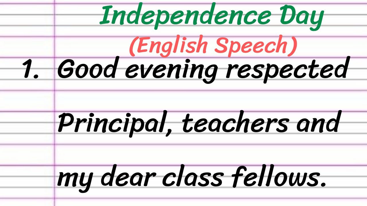 Independence Day of India Speech in English 10 Lines || Short Speech on Independence Day of India