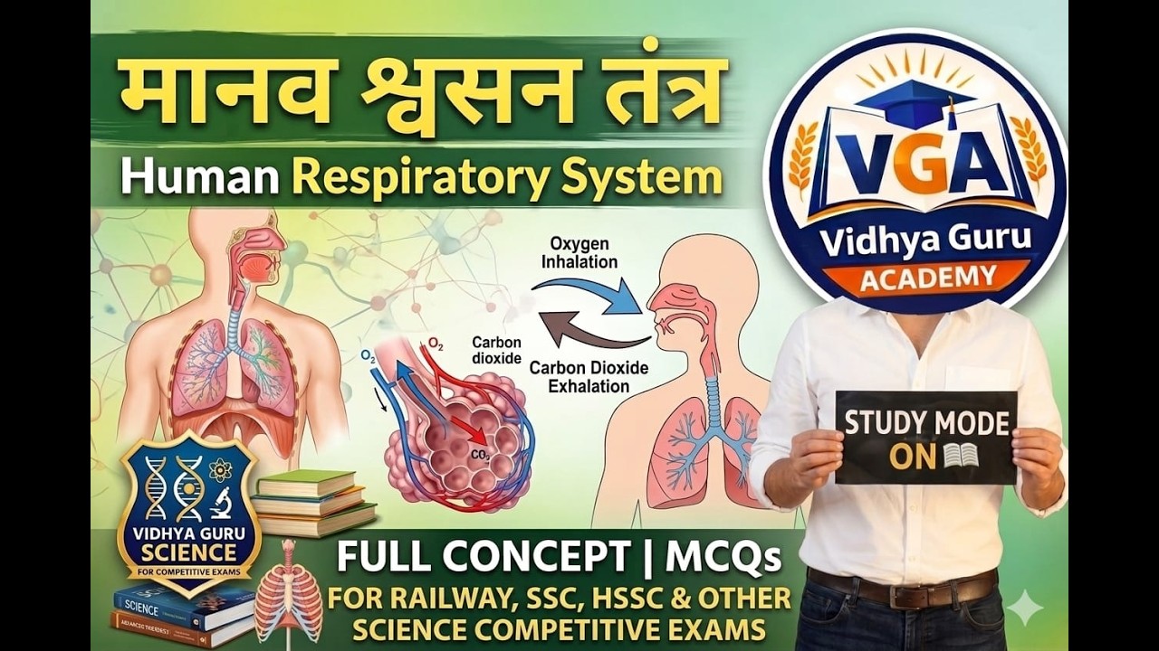 Respiration System  | Complete Theory + PYQs |  HSSC CET, Haryana Police, Railway & All Exams