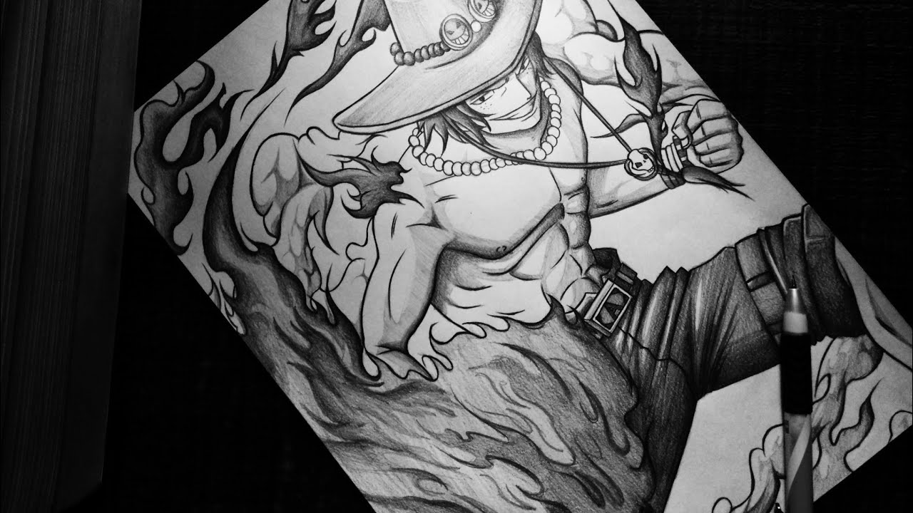 How To Draw Portgas D. Ace  | ONE PIECE  | Step By Step