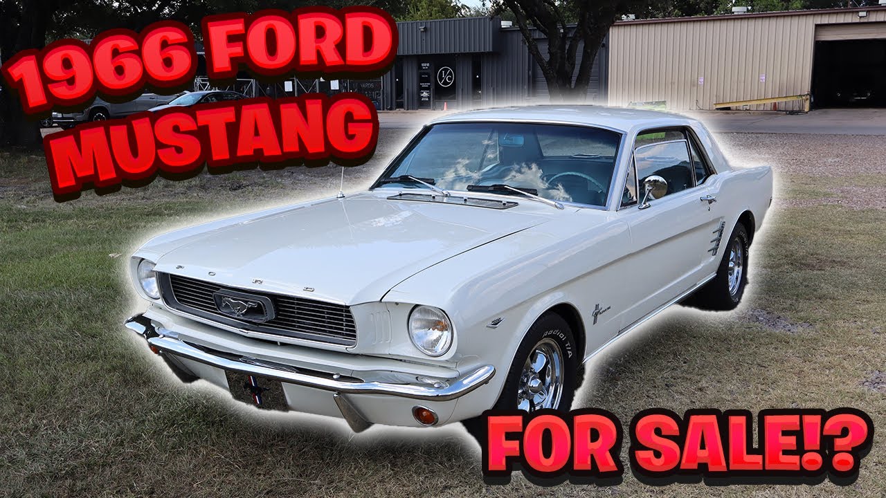 1966 Ford Mustang White Coupe For Sale Walkthrough & Cold Start