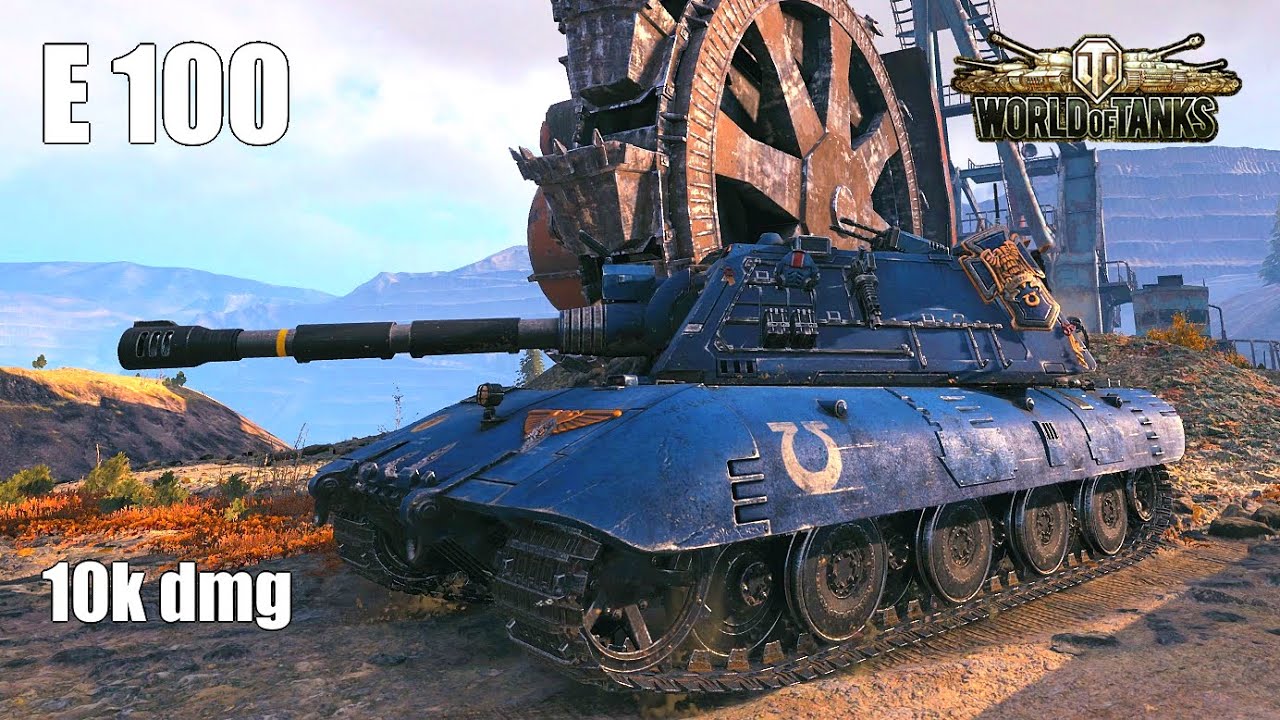 E 100, 10K Damage, 5 Kills, Tundra  - World of Tanks