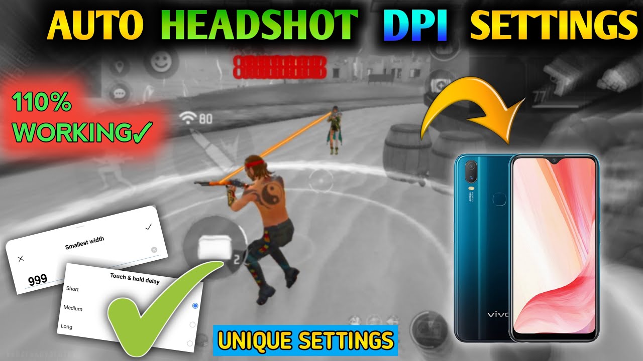 VIVO Y11 FREE FIRE BEST HEADSHOT SETTINGS || BEST DPI SETTINGS || BEST SENSITIVITY SETTINGS || #dpi