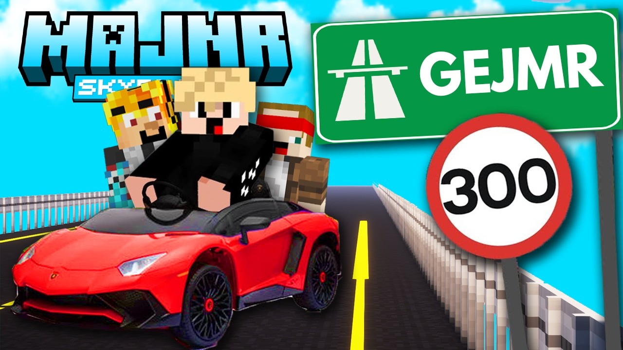 VYBUDOVAL som MEGA DIALNICU na MAJNR SKYBLOCK