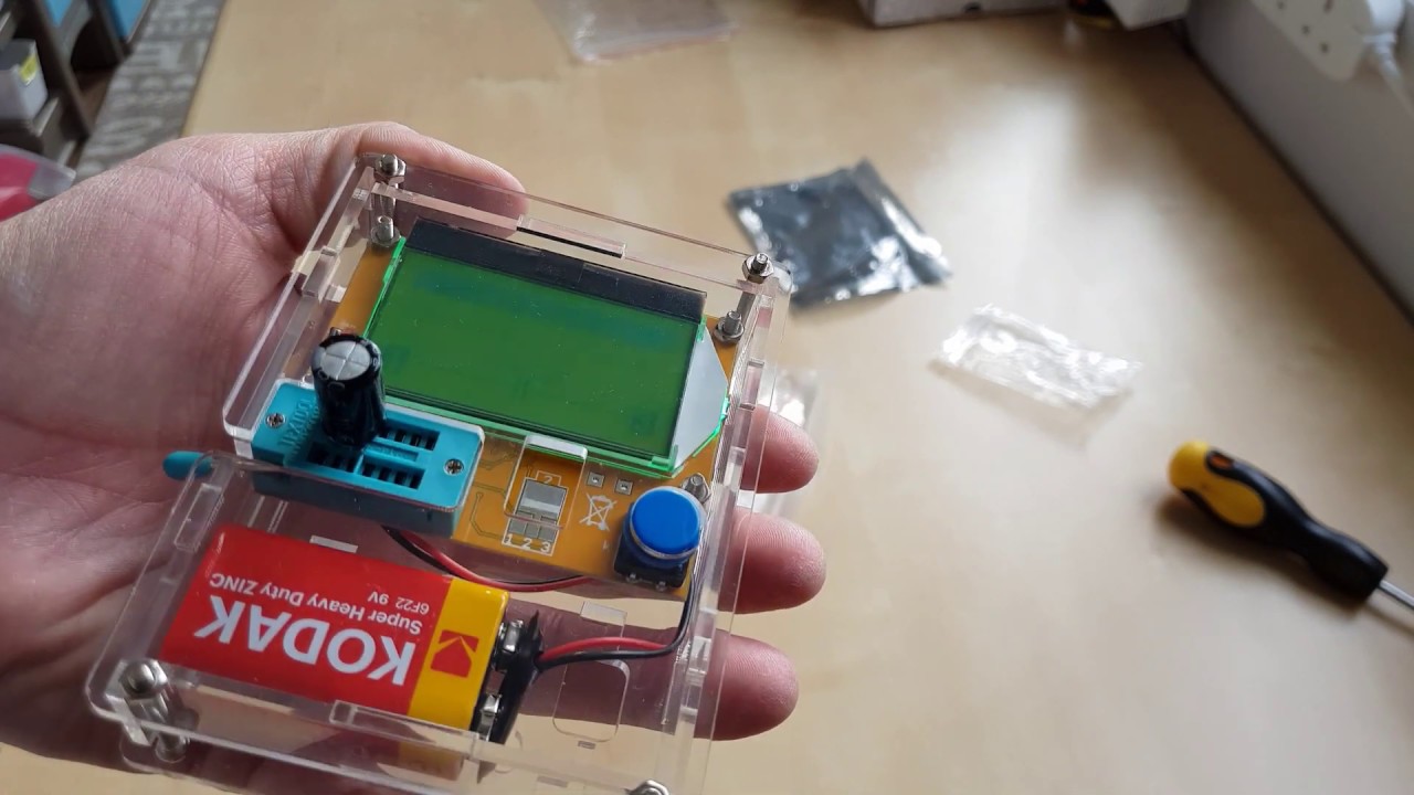 Mega328 LCR-T4 ESr,diode,transistor meter, how to build and quick test