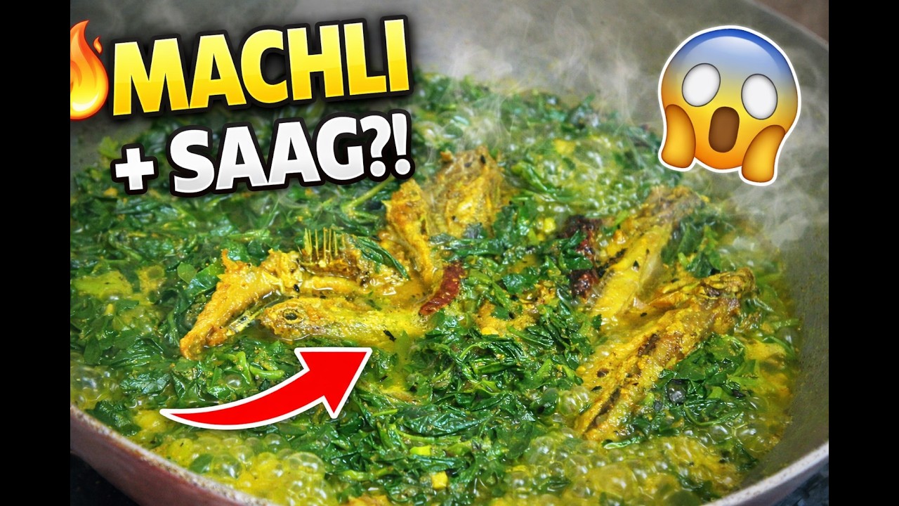 🐟 Small Fish with Chana Saag – Village Style Recipe That Will Blow Your Mind!