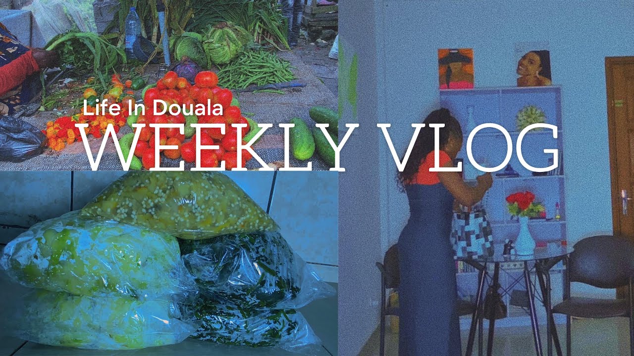 WEEKLY VLOG : MARKET SHOPPING + CAMEROON STYLE FOOD PREP + CHANELLING MY INNER EVE.. #lifeindouala