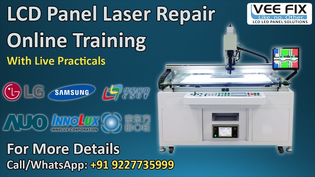 LCD Panel Repair Laser Training Hindi | TV Panel Repair Laser Machine Training