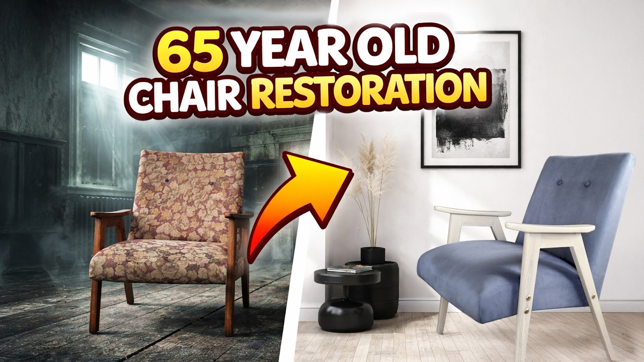 65-Year-Old Chair Restoration | Satisfying Furniture Makeover.