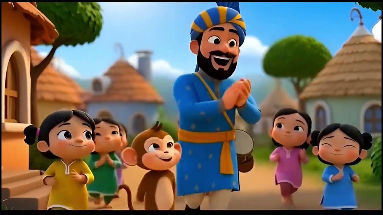 Kalu madari ayaa | Kala apna bhalu laya | 
