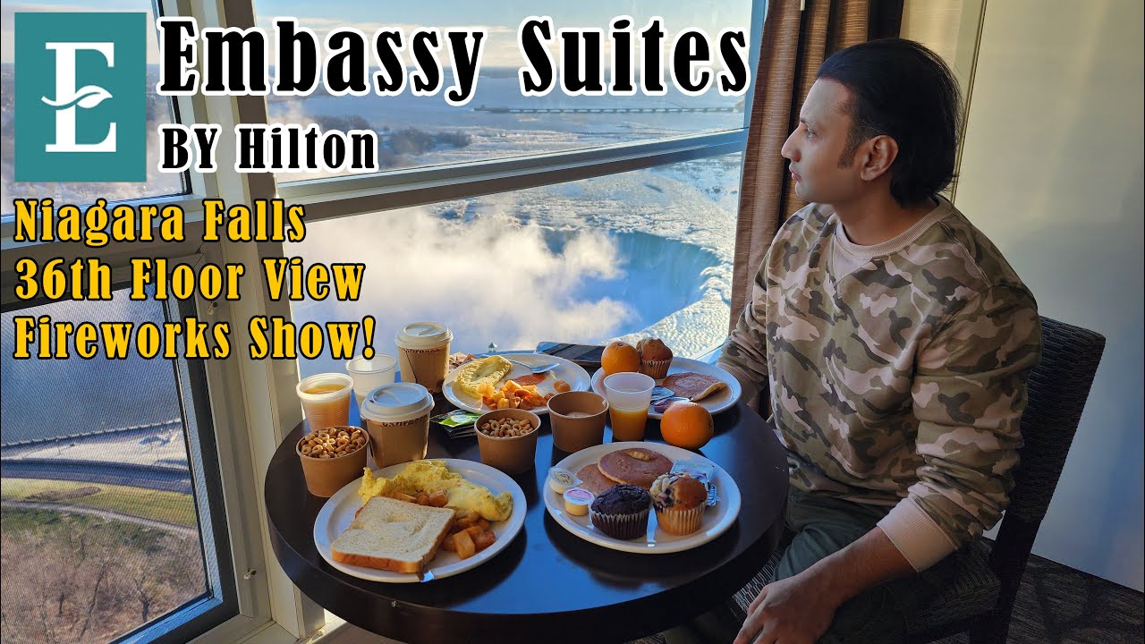 Magical Night at Niagara Falls | Embassy Suites 36th Floor View #niagarafalls #trending #canada