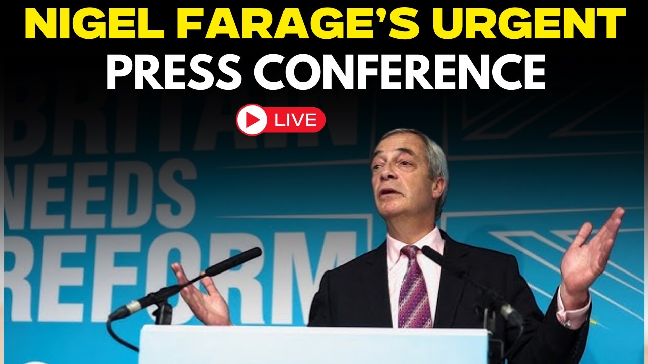 Nigel Farage LIVE: Reform UK Leader Drops Bombshell, Hits Out at Starmer | Reform UK | UK news LIVE