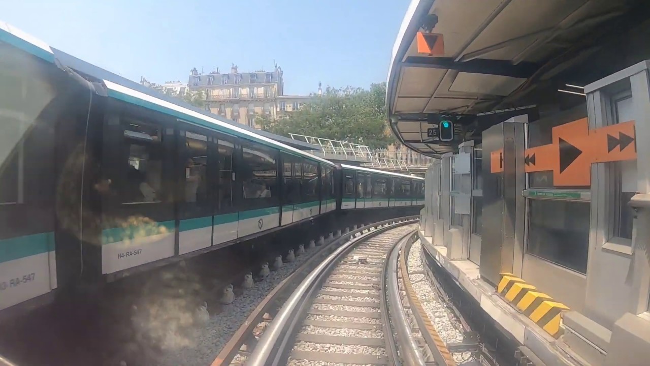 [Metro Cab Ride] Ligne 1 du métro de Paris / Château de Vincennes ➡ La Défense