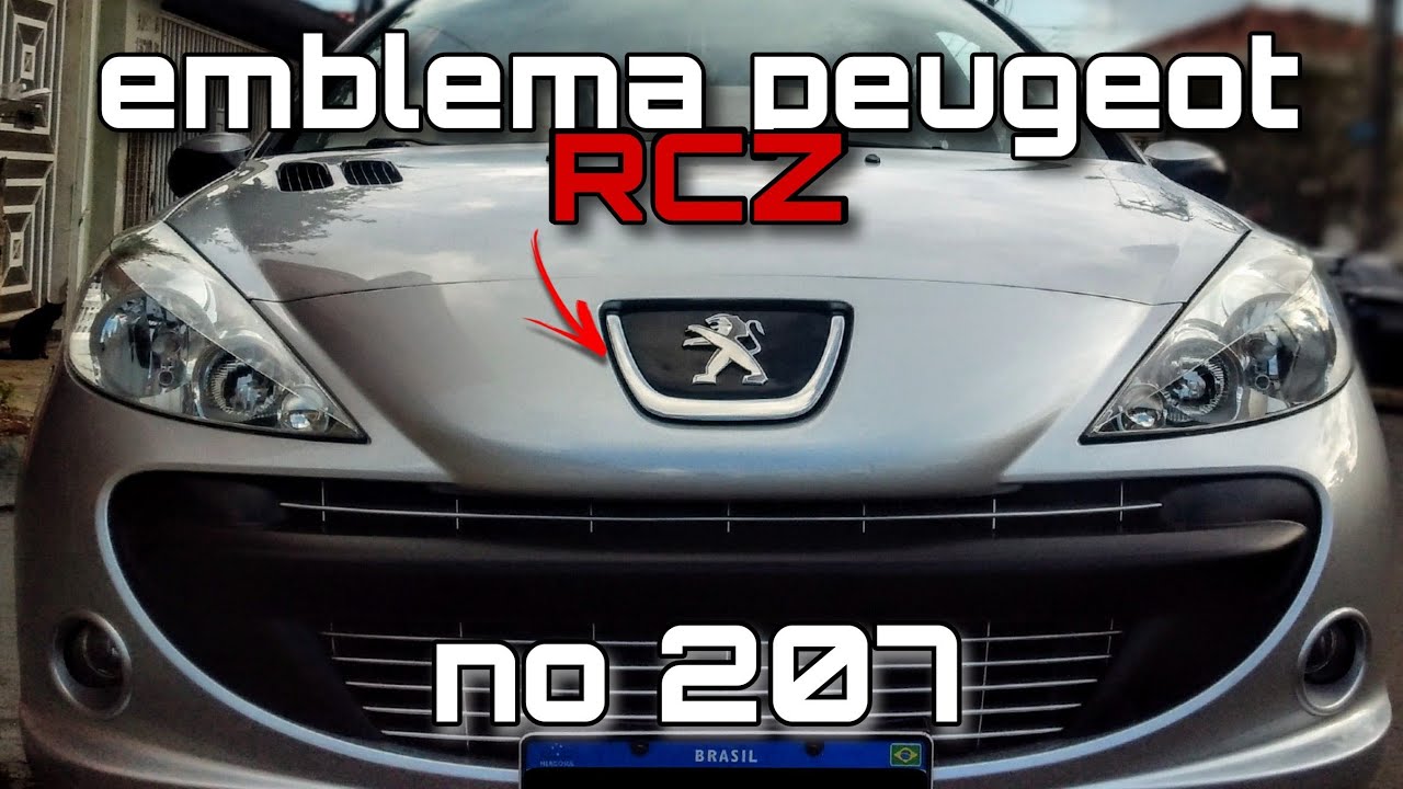 como tirar o para choque 207 e trocar emblema peugeot rcz  |  canal Car Play