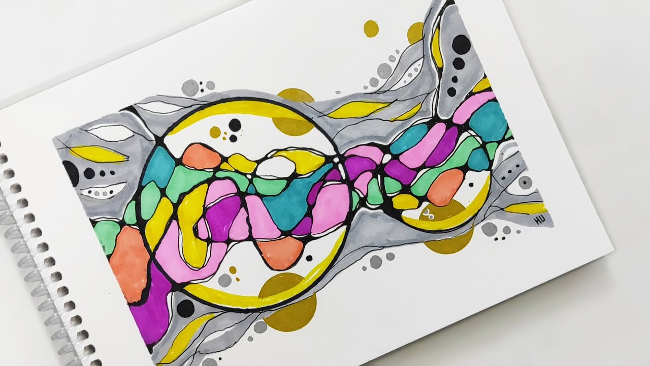 Colorful Neurographic Art | Creative Neuro Art for Relaxation