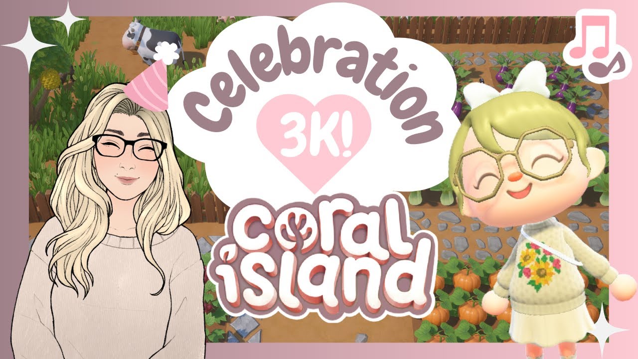 🔴 Reacting to the ORIGINAL Coral Island Trailer & Touring my ACNH Island!! | 3K Celebration Stream
