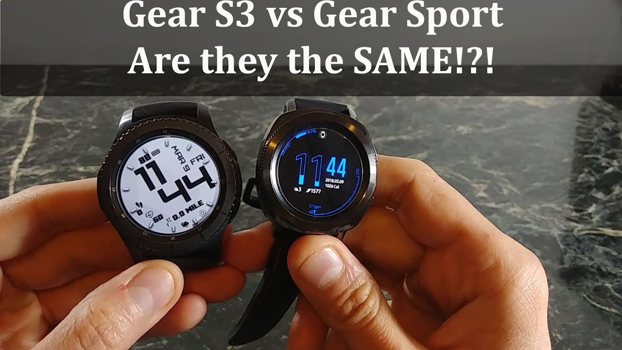 Samsung Gear Sport vs Samung Gear S3 Frontier