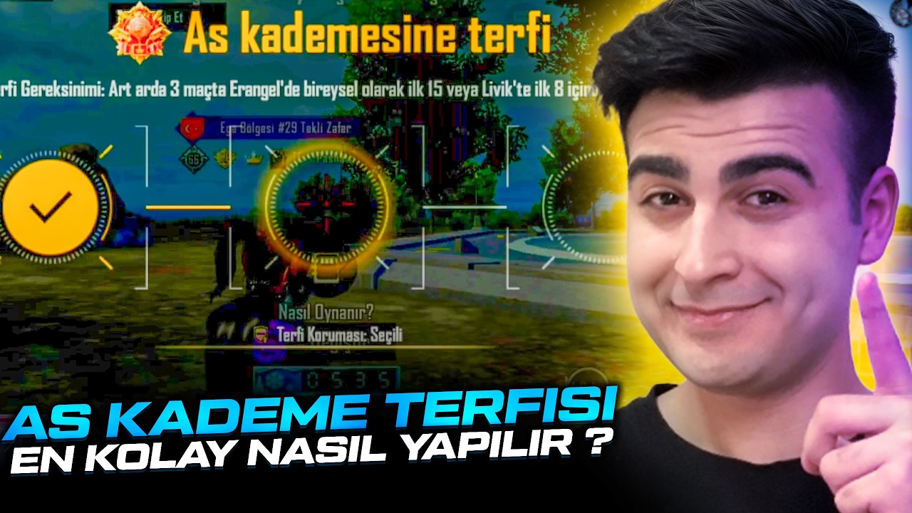 AS KADEME TERFİSİ EN KOLAY NASIL YAPILIR ? PUBG Mobile Sezon 29 Rank Kasma Taktikleri