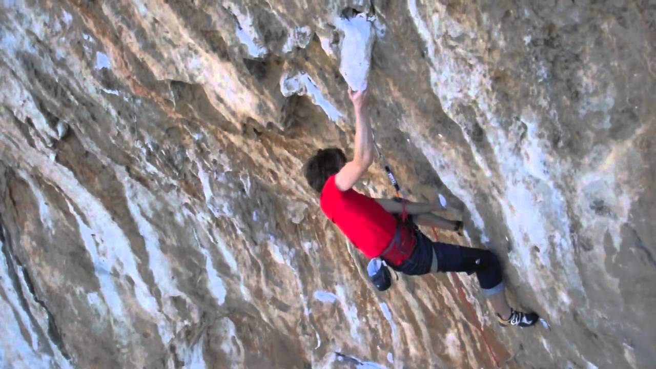 Danny Friedman climbs Marci Marc, 7c+, Kalymnos