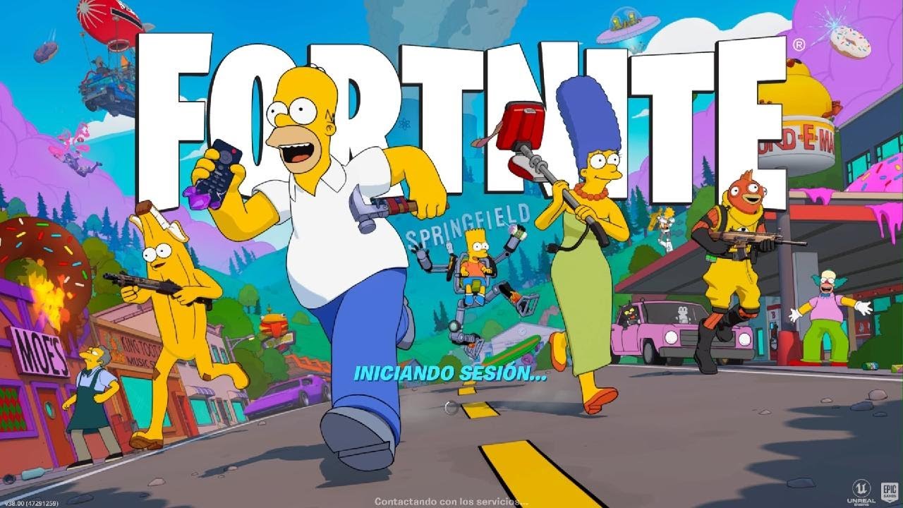 Fortnite - Pase De batalla de Los Simpson desbloqueado