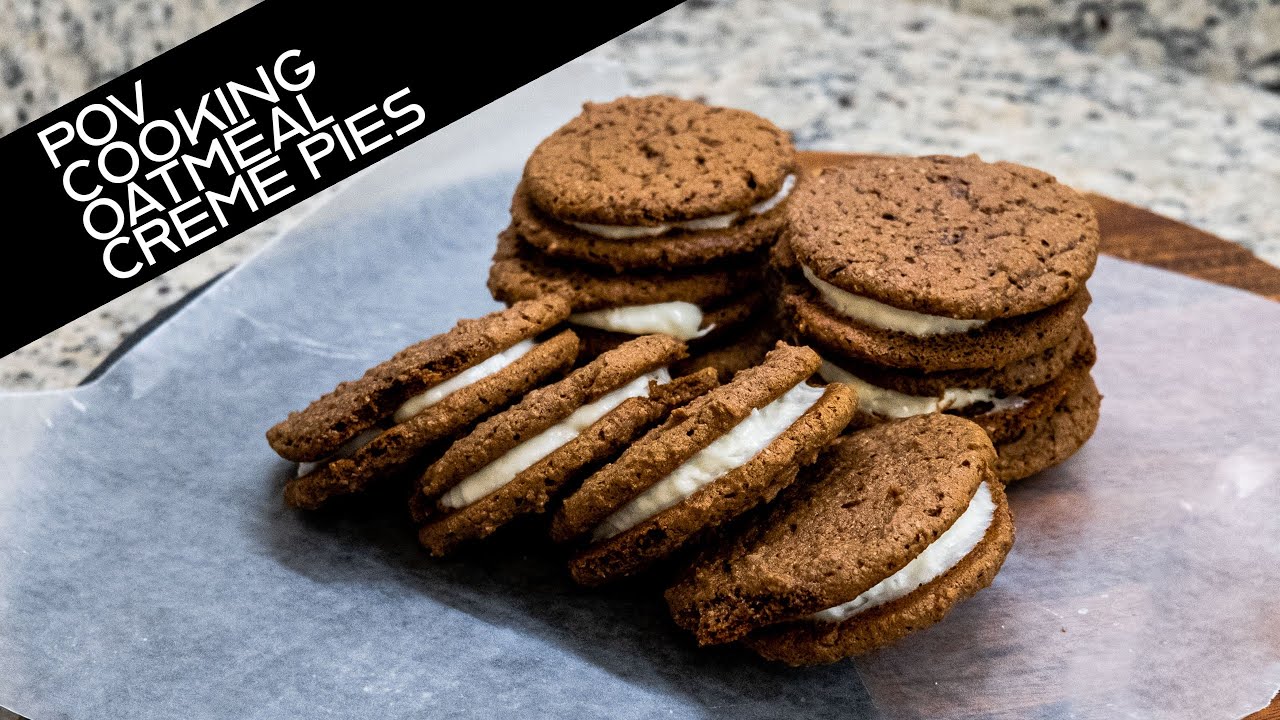 POV Cooking Bravetart Oatmeal Creme Pies | First Person Cooking