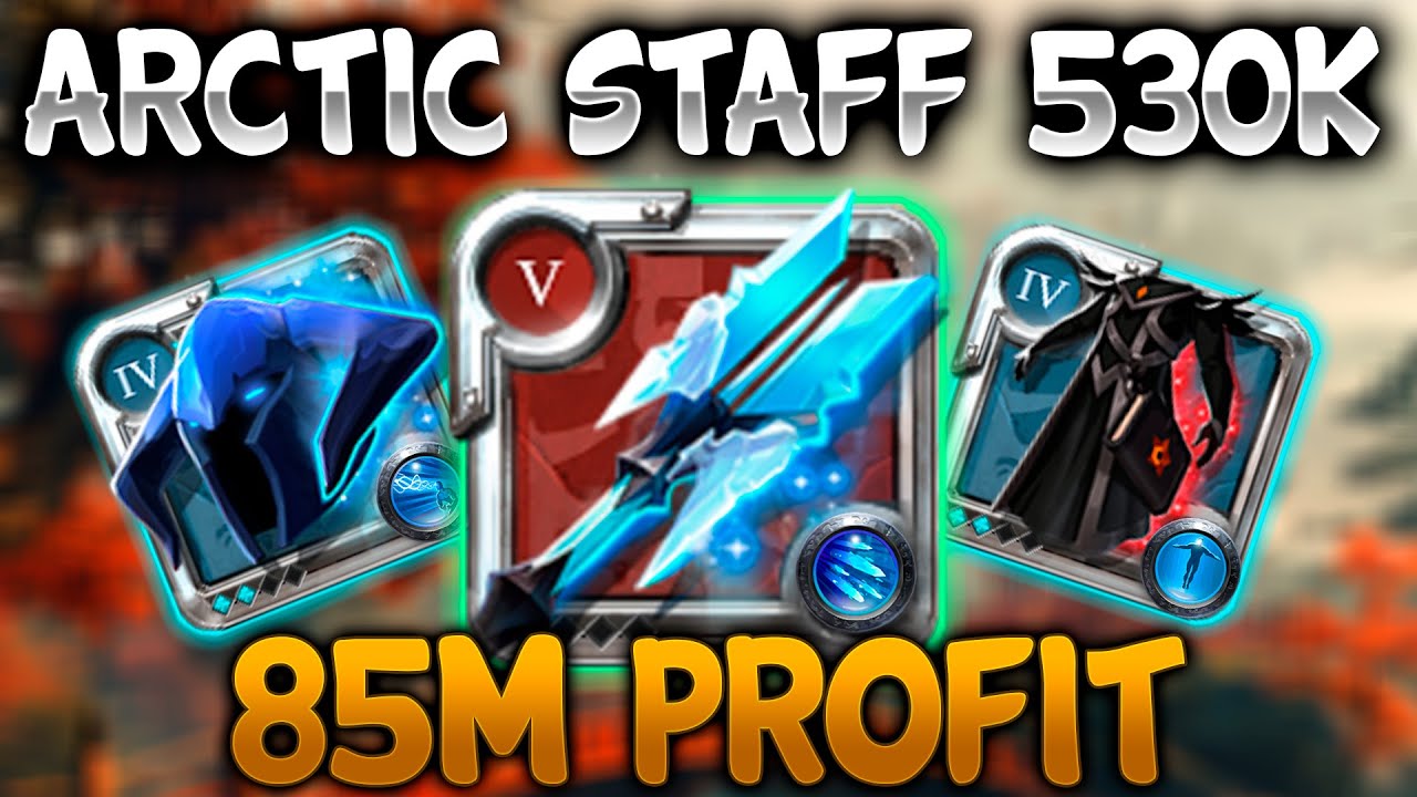 ARCTIC STAFF 530K BUILD - 85M PROFIT | MISTS #10 | Albion Online PvP