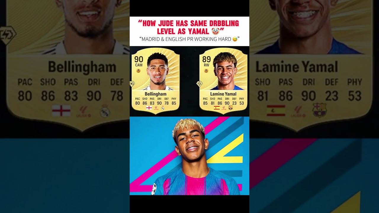 So much hype for Jude | EA FC 26 RATING #bellingham #yamal #eafc26 #dribbling #viral #trendingnow