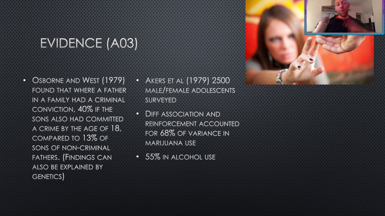 AQA Forensic 7 Differential association