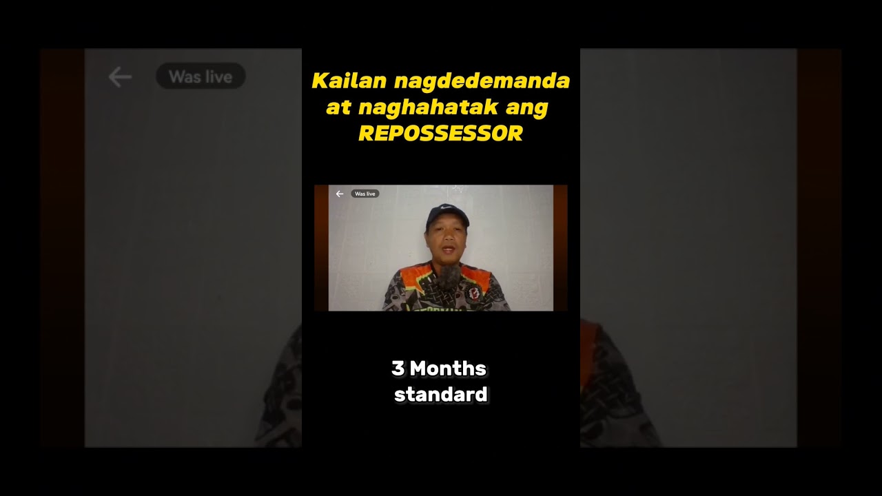 Kailan nagdedemanda at naghahatak ang REPOSSESSOR #repossession