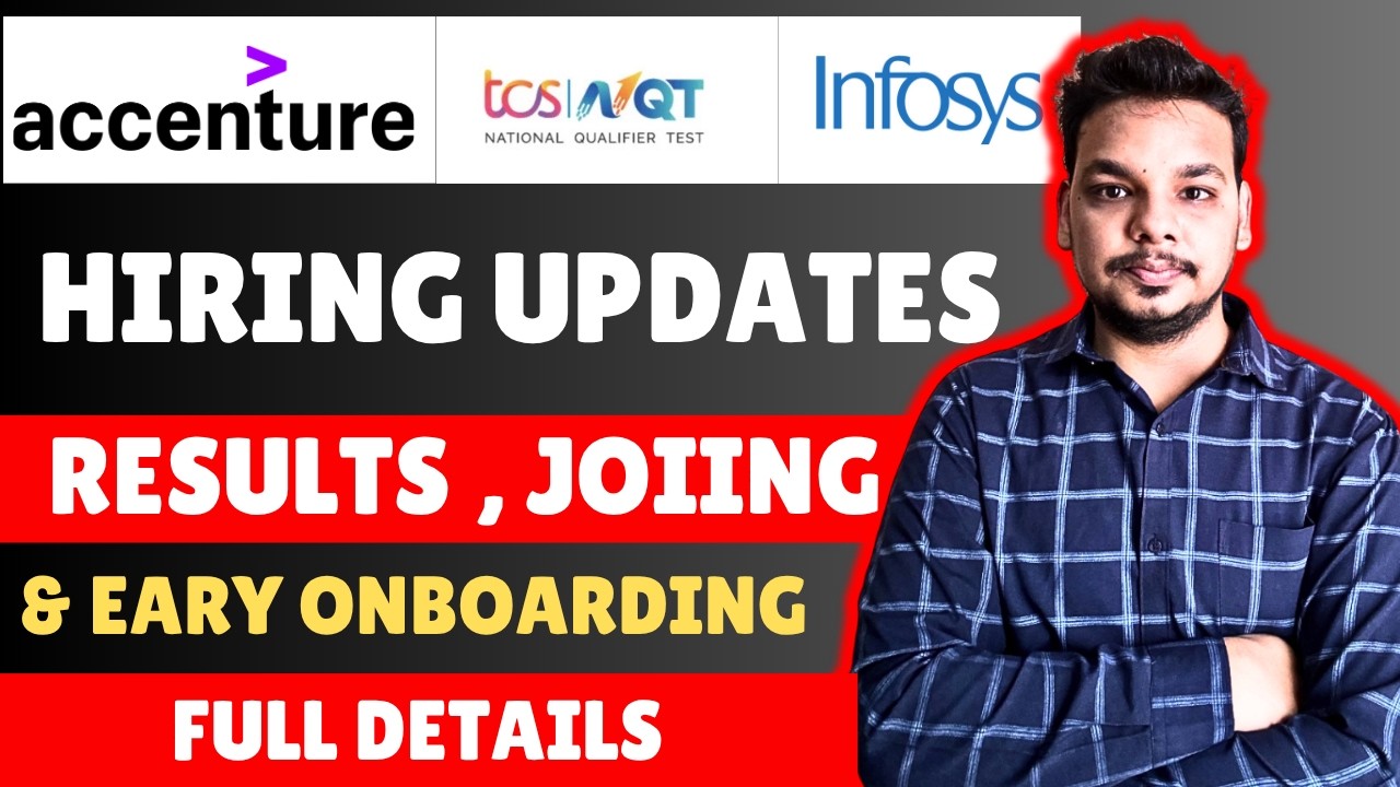 TCS NQT 2026 , Accenture , Infosys Hiring Updates | TCS Interviews Updates , Accenture Hiring