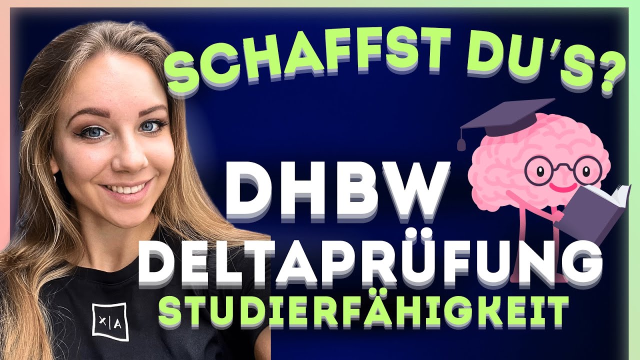 👨🏼‍🎓👨🏼‍🎓 SCHAFFST DU'S? Deltaprüfung DHBW Studierfähigkeitstest Aufgaben lösen mit mir!
