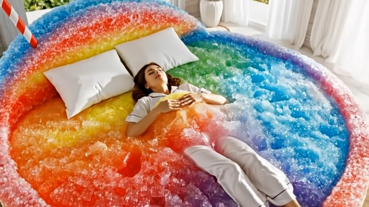 Which Crazy Bed Would You Choose?🛏️🌈 | 🛏3 Min Ultimate Deep Sleep AI ASMR.#asmr #deepsleep #aiasmr
