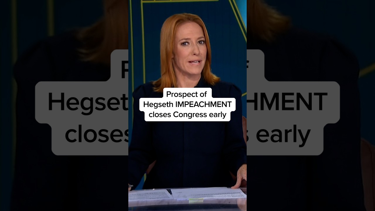 Fear of Hegseth IMPEACHMENT closes Congress early