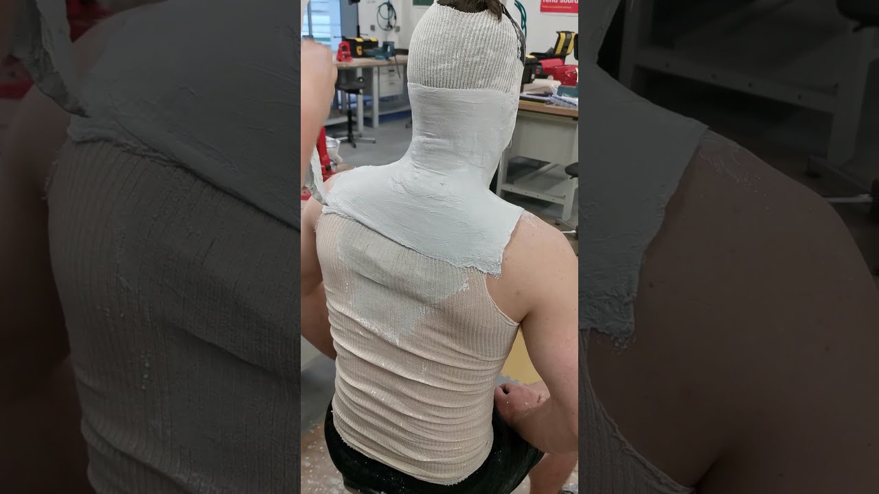 Moulage Minerve de Maintien partie 1