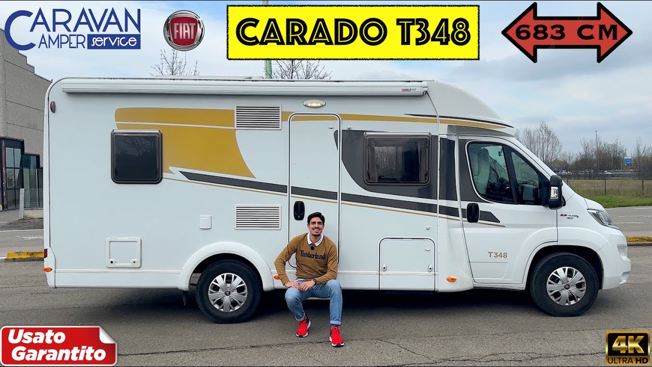 🌍Carado T348 - SEMINTEGRALE USATO COMPATTO CON LETTO ALLA FRANCESE !