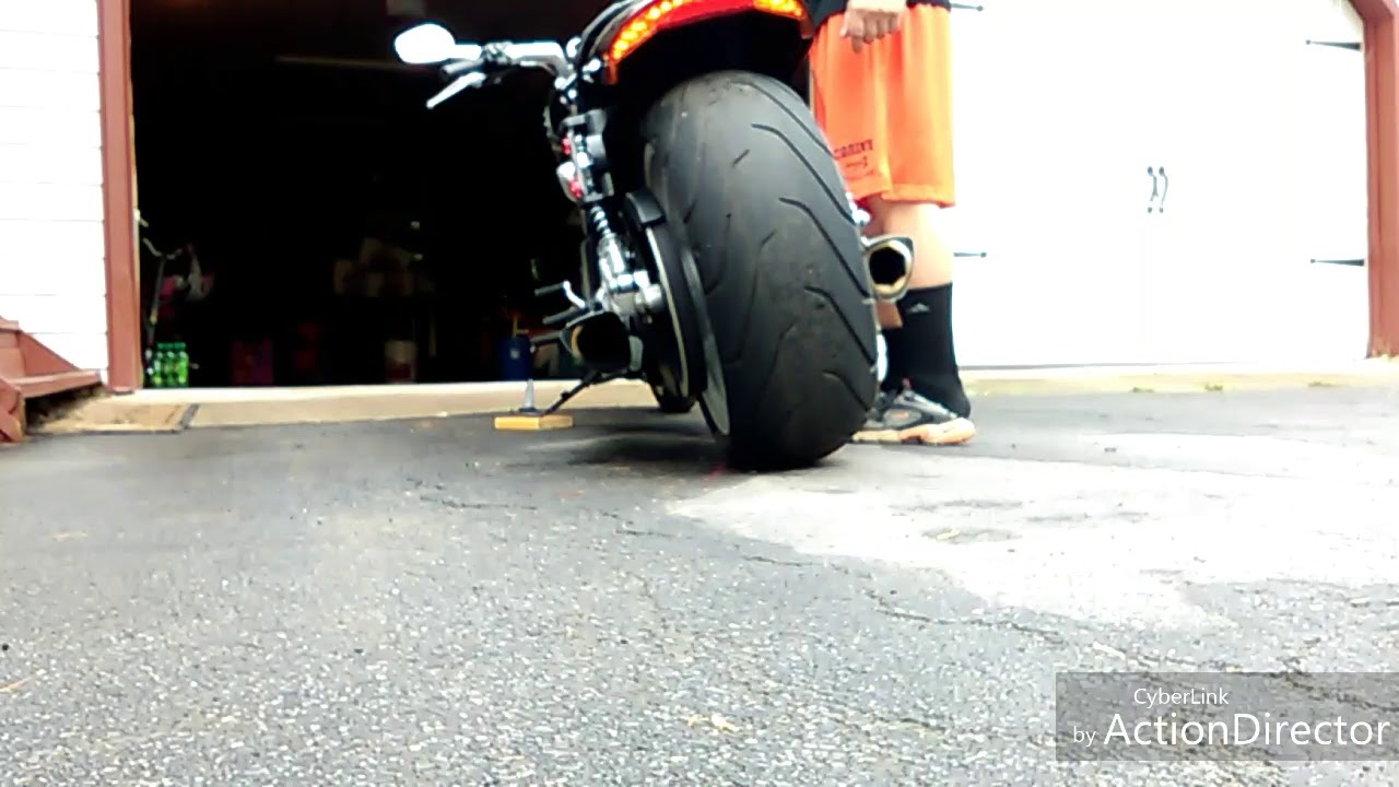 2012 V rod muscle v&h quiet baffles install