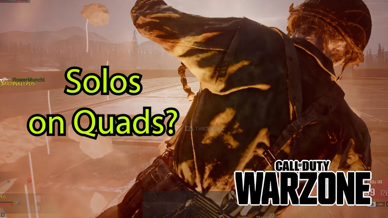Playing Solos In Quads Battle Royale | Call Of Duty Warzone