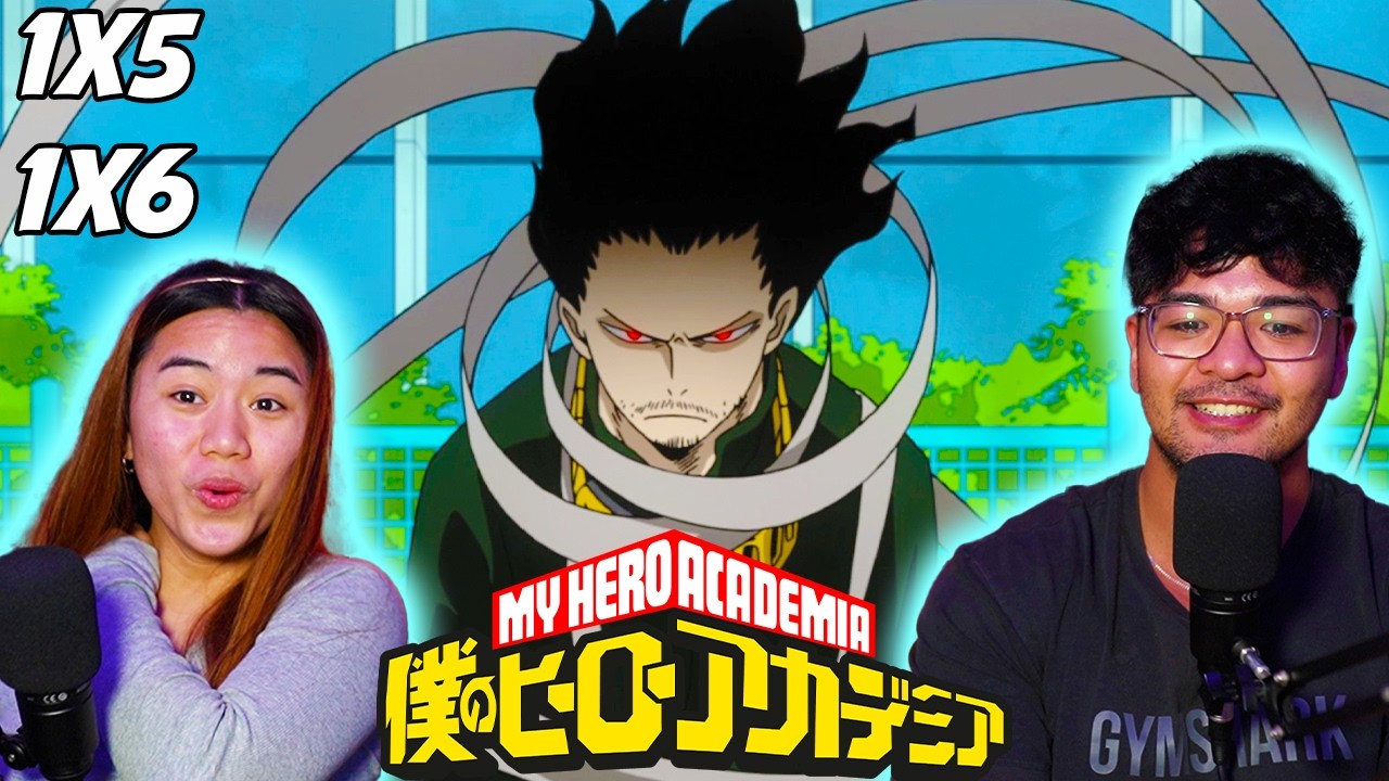 ERASER HEAD IS INSANE! - My Hero Academia Season 1 Episode 5 + 6 Reaction!