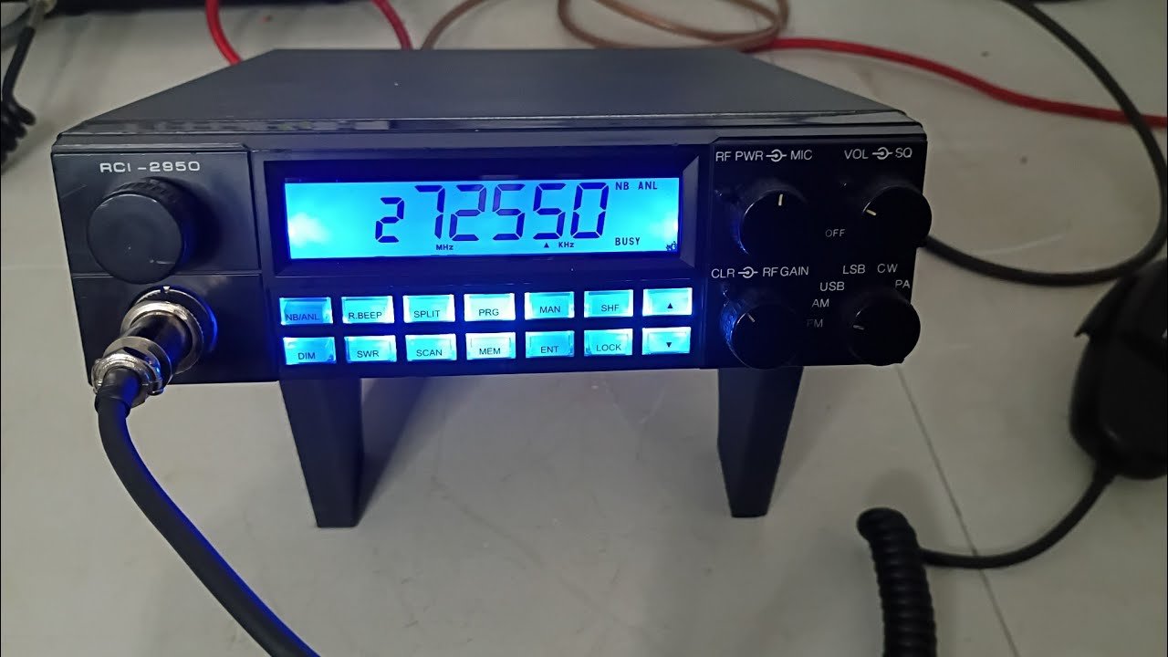 Тестирование двух мобильных радиостанций RCI 2950.