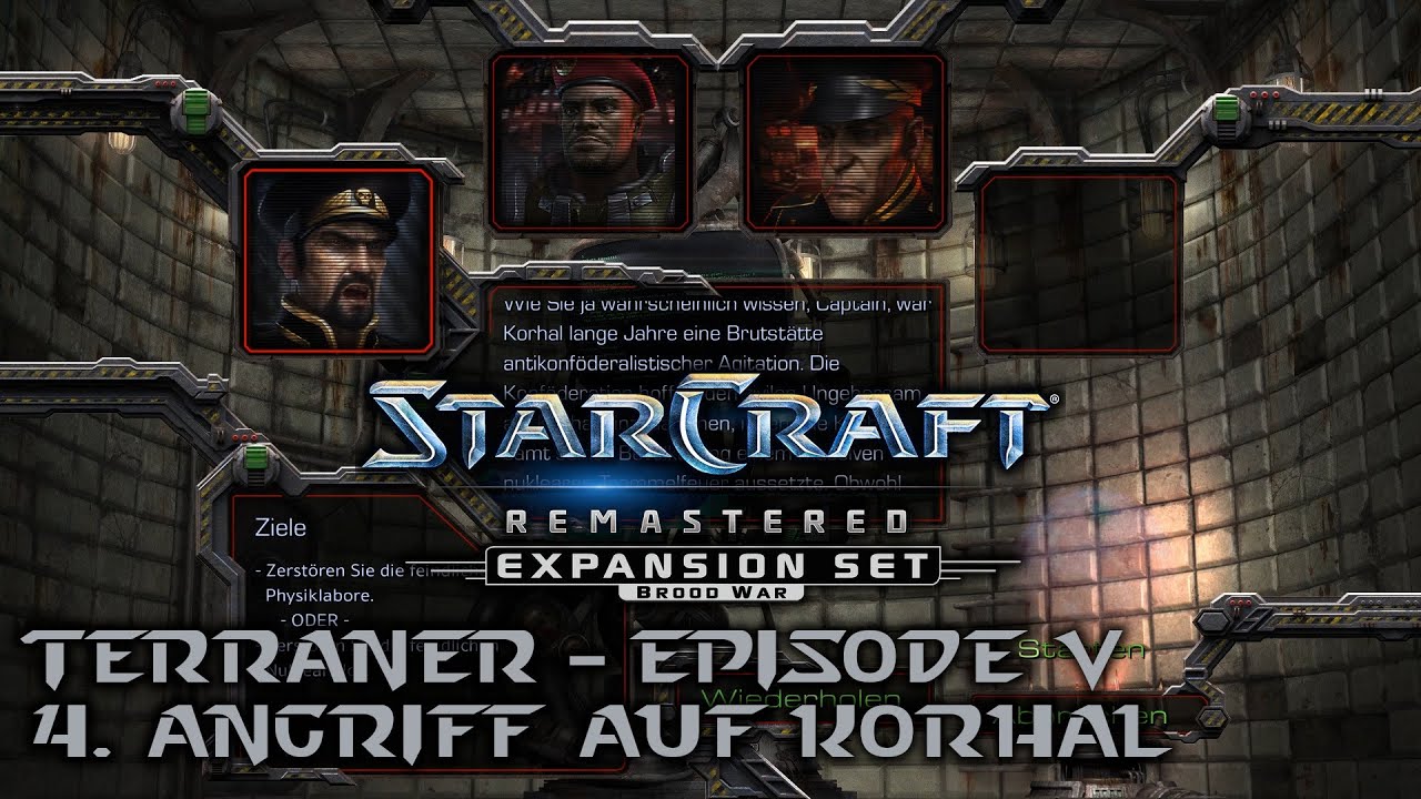 Max Plays: Starcraft - Brood War (Remastered) # Terraner - Episode V - 4. Angriff auf Korhal