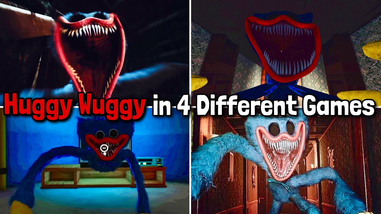 Poppy Playtime Chapter 3: Nightmare Huggy Wuggy VS 3 Different Fammade Game Huggy Wuggy JUMPSCARES