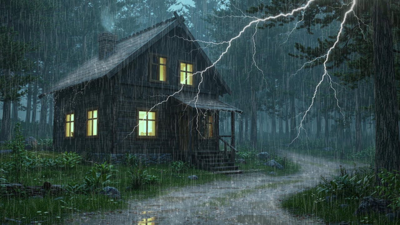 Rain And Thunder Sounds For Sleeping | Rain Sounds For Deep Sleep And Relaxation