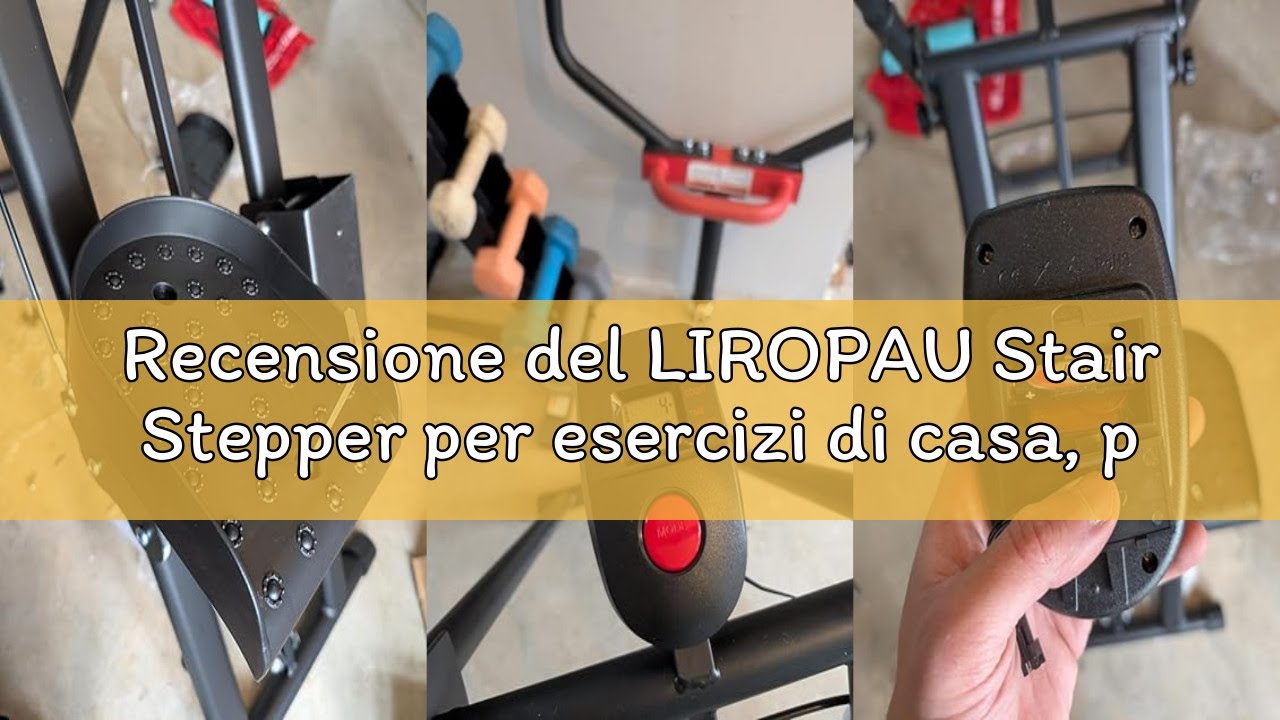 Recensione del LIROPAU Stair Stepper per esercizi di casa, palestra, compatto pieghevole cardio eser