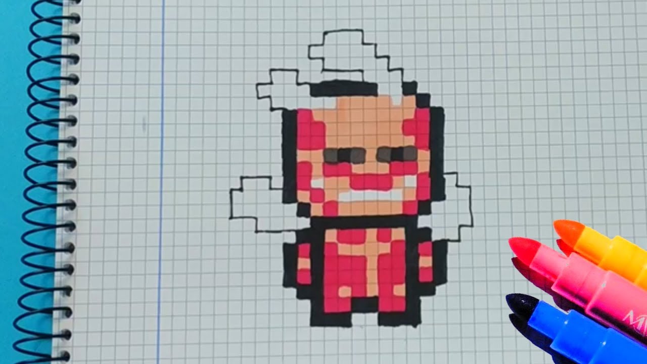 Como Dibujar al TITAN COLOSAL de ATTACK ON TITAN | Pixel Art Tutorial
